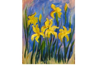BYOB Painting: Monet Yellow Irises (Astoria)